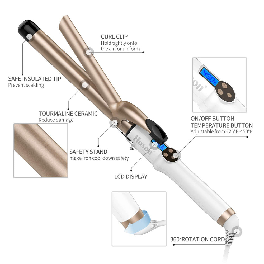  Hoson rizador con apagado automático de 60 minutos para mayor seguridad.