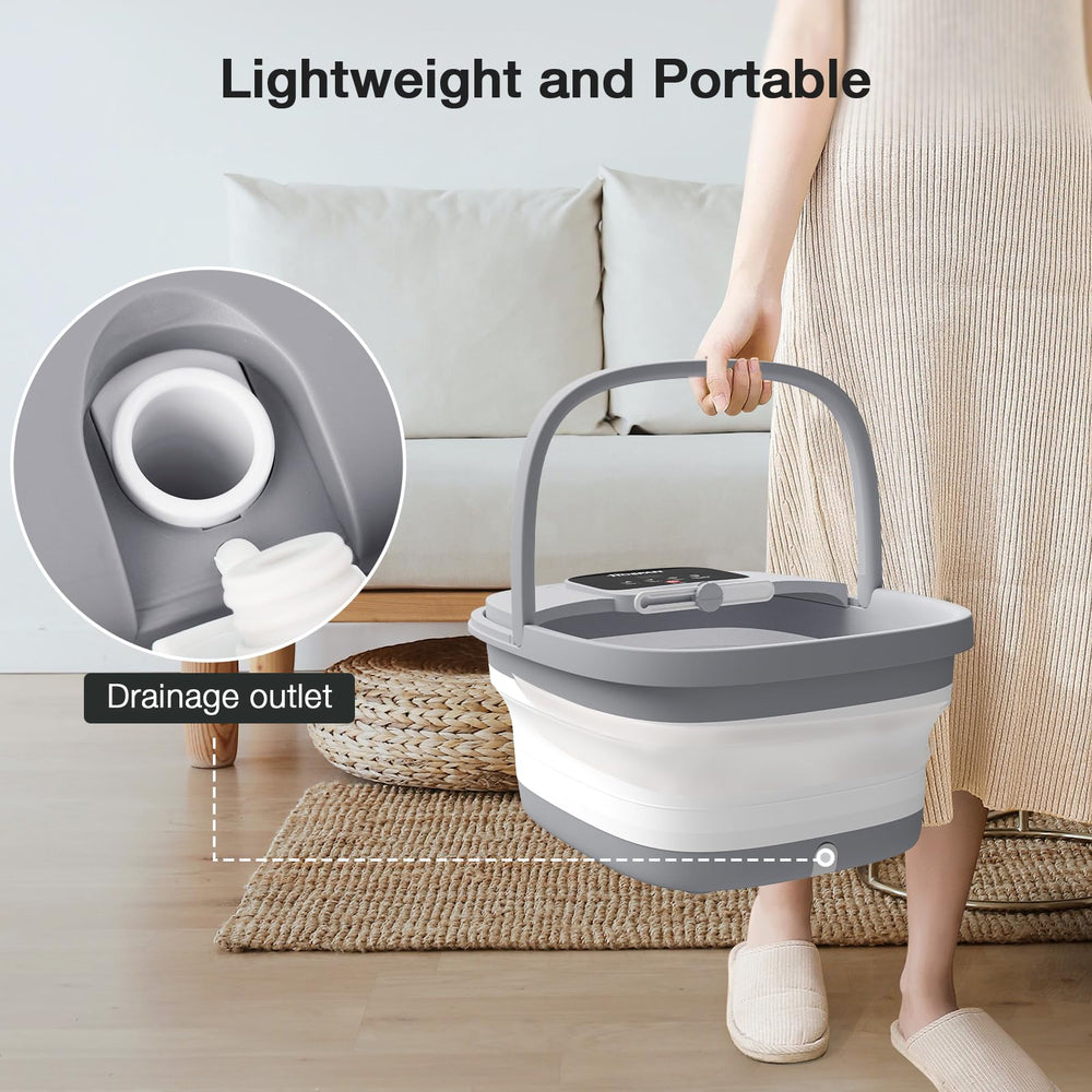 HOSPAN Pie Spa con burbujas y calor para masaje relajante