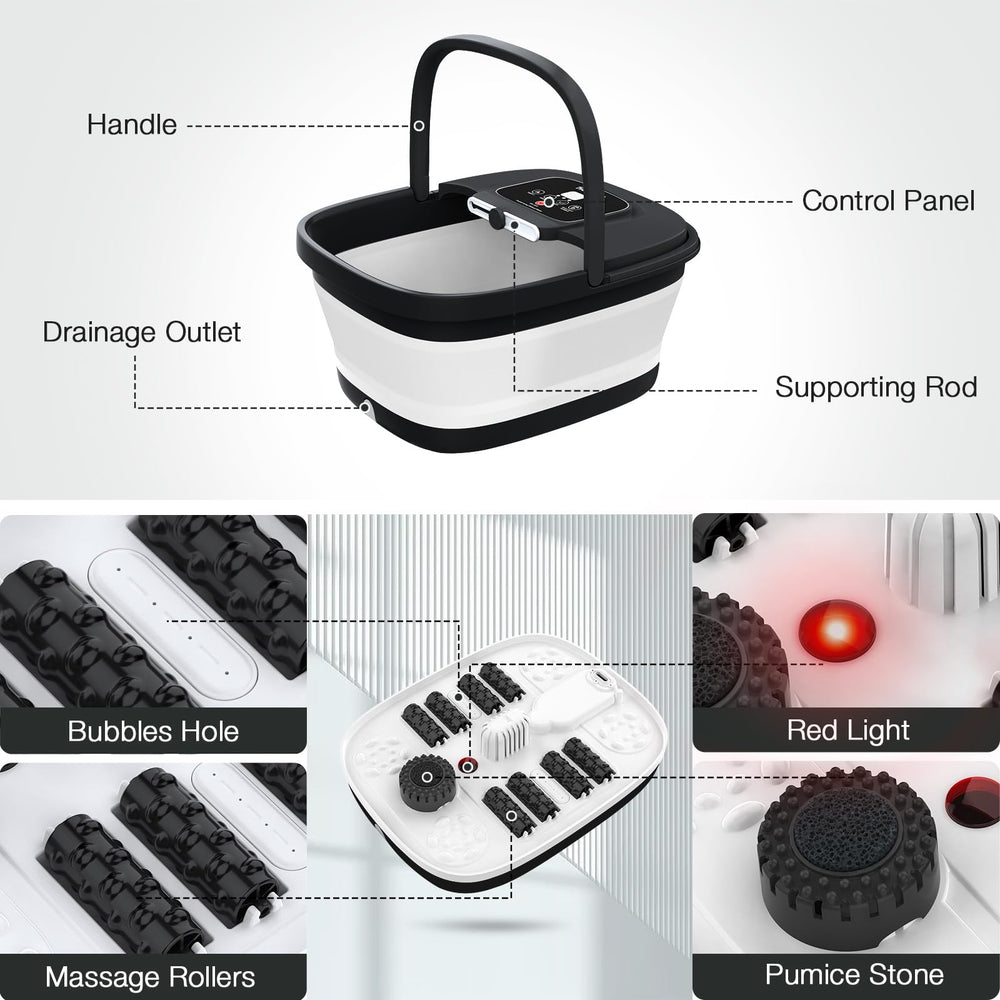 HOSPAN Pie-diseno-plegable-almacenamiento compacto, ideal para espacios pequeños