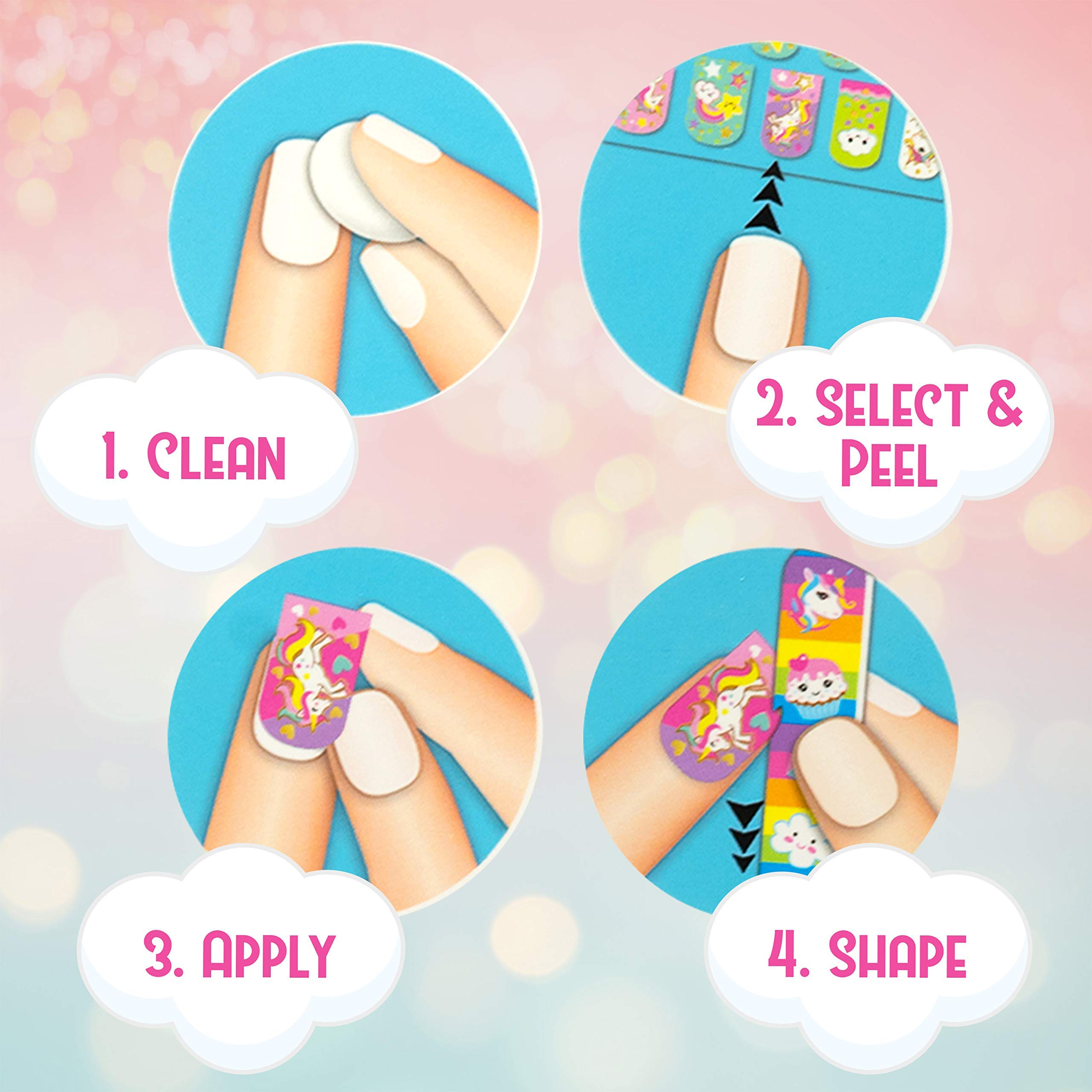 Hot Focus Kit de Uñas Unicornio: estuche regalo ideal para cumpleaños.