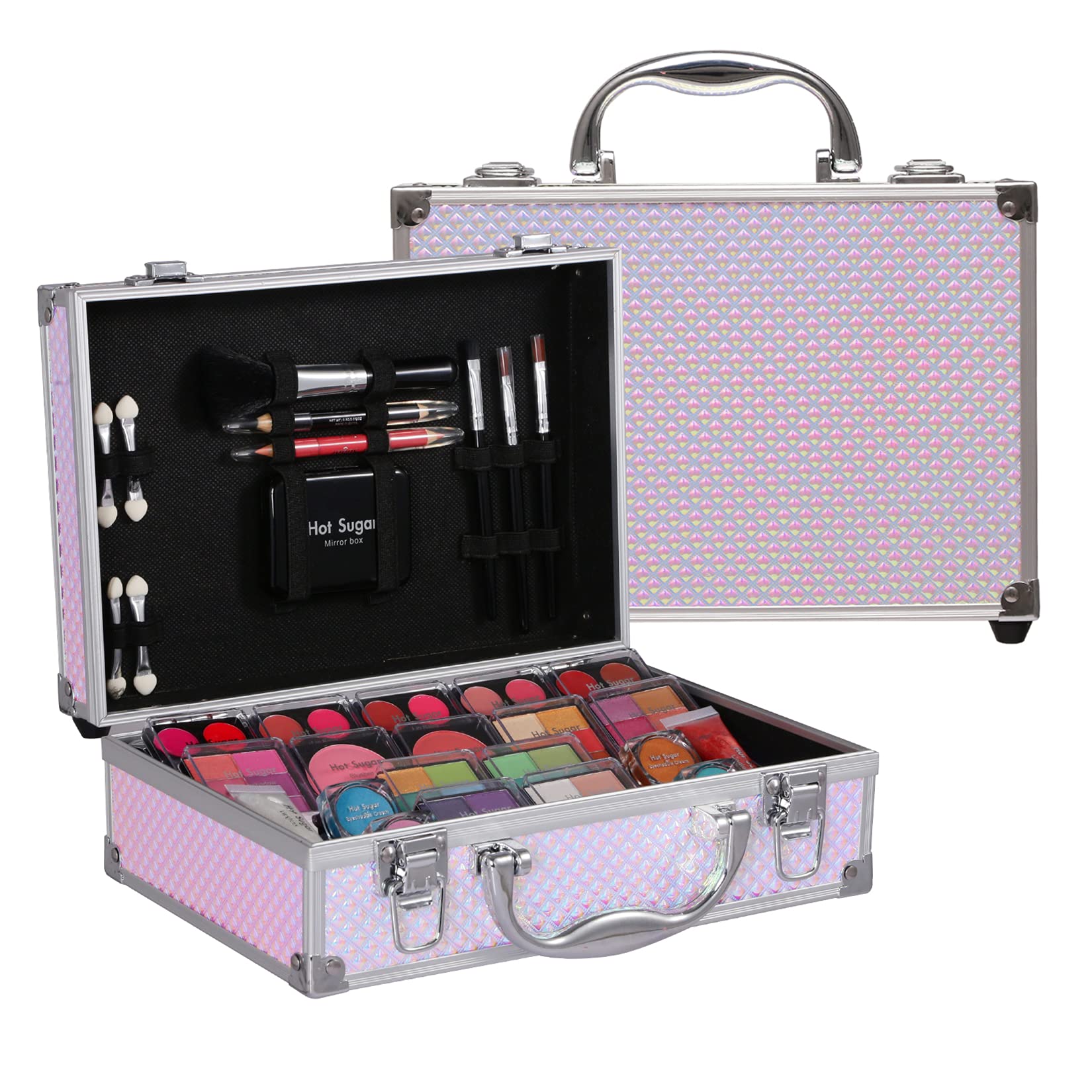 Hot Sugar estuche organizador de maquillaje con acabado sirena para viajes
