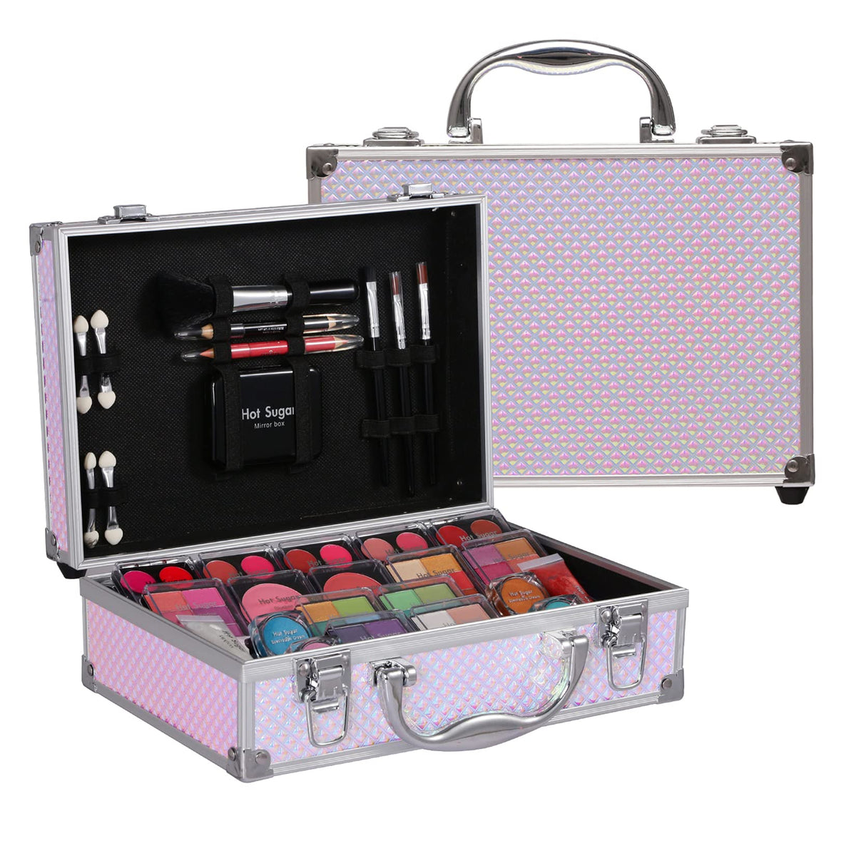 Hot Sugar estuche organizador de maquillaje con acabado sirena para viajes