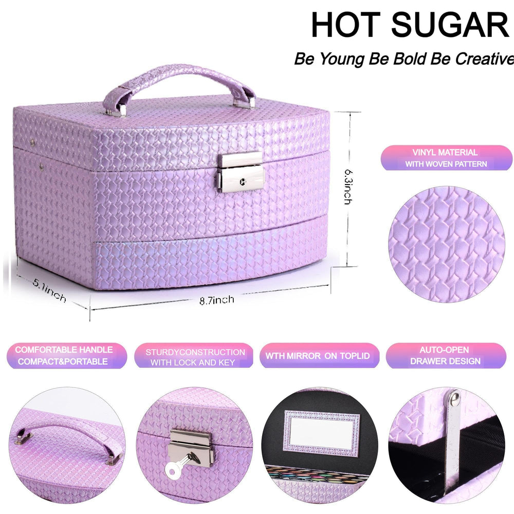 Hot Sugar kit maquillaje: brillos labiales para acabado suave y brillante.