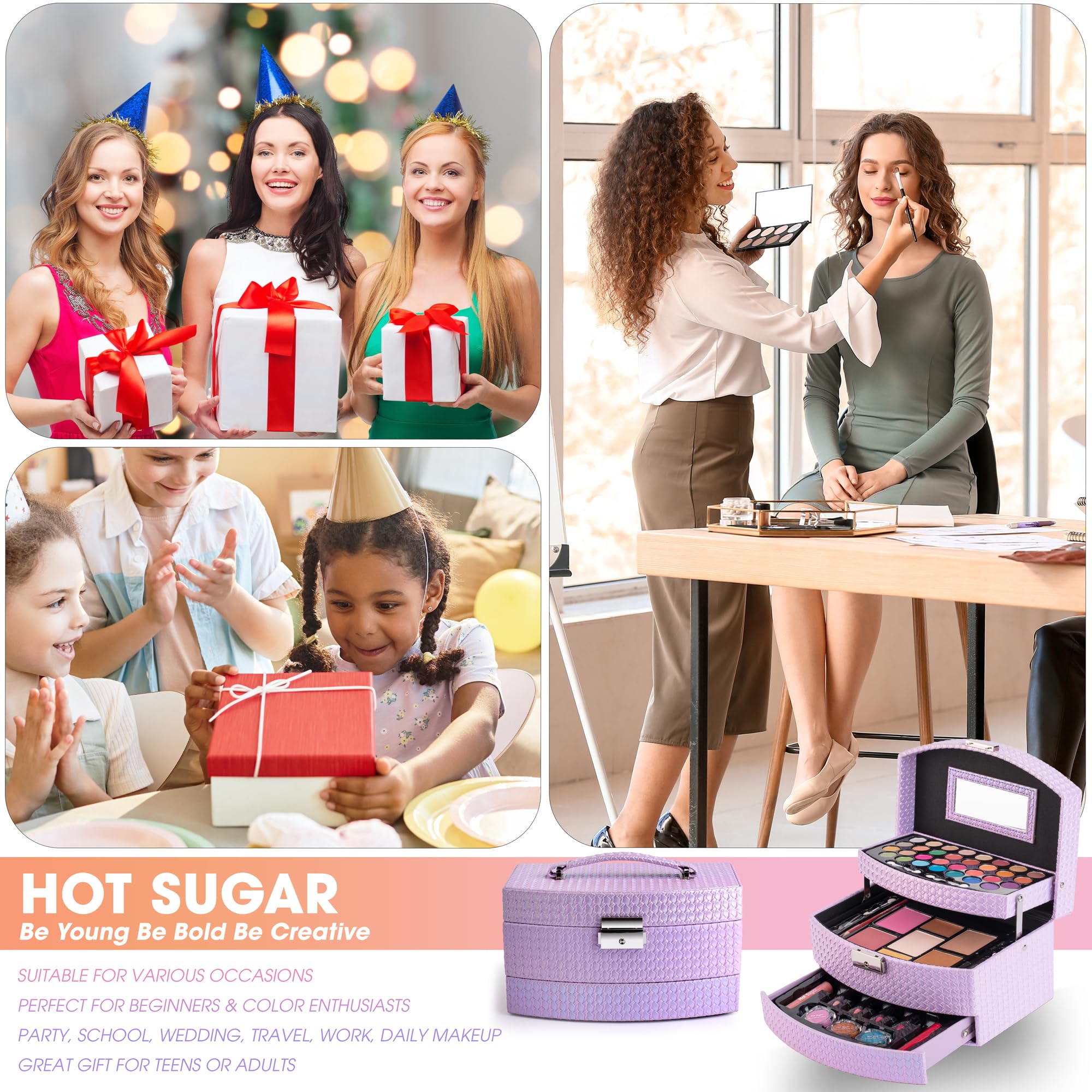 Hot Sugar kit maquillaje: bronceador e iluminador para contornear y resaltar rasgos.