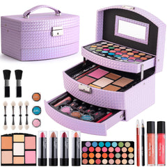 Hot Sugar kit maquillaje: sombras de ojos moradas para looks diarios.