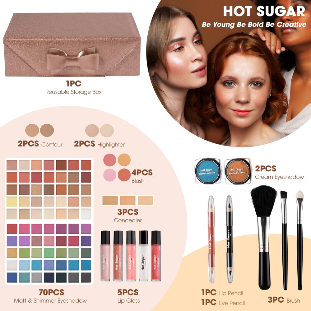 Labiales brillantes de Hot Sugar para un acabado suave y duradero.