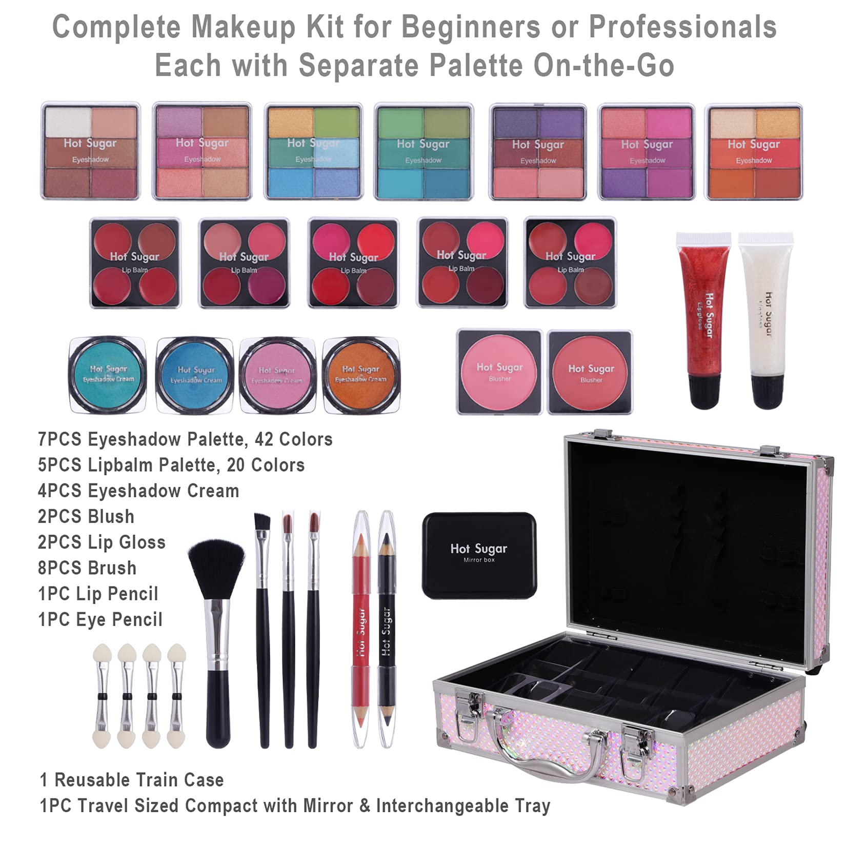 Hot Sugar paleta de sombras ojos mini para looks diarios