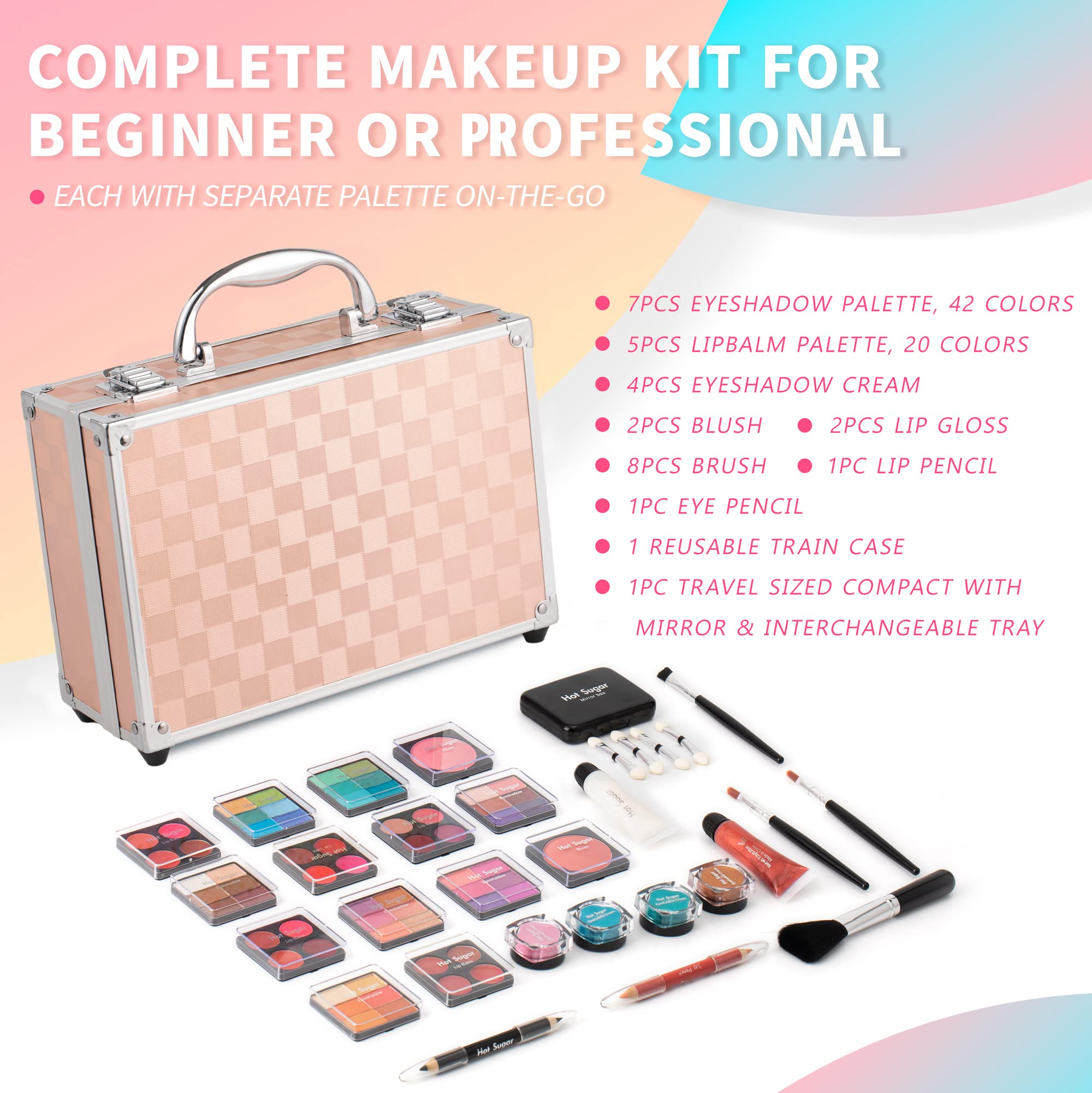 Palettes d'ombres Hot Sugar, couleurs variées pour tous les looks.