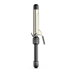 Rizador HOT TOOLS 24K Gold con barra extendida de 1 1/4 pulgadas para mechones largos.