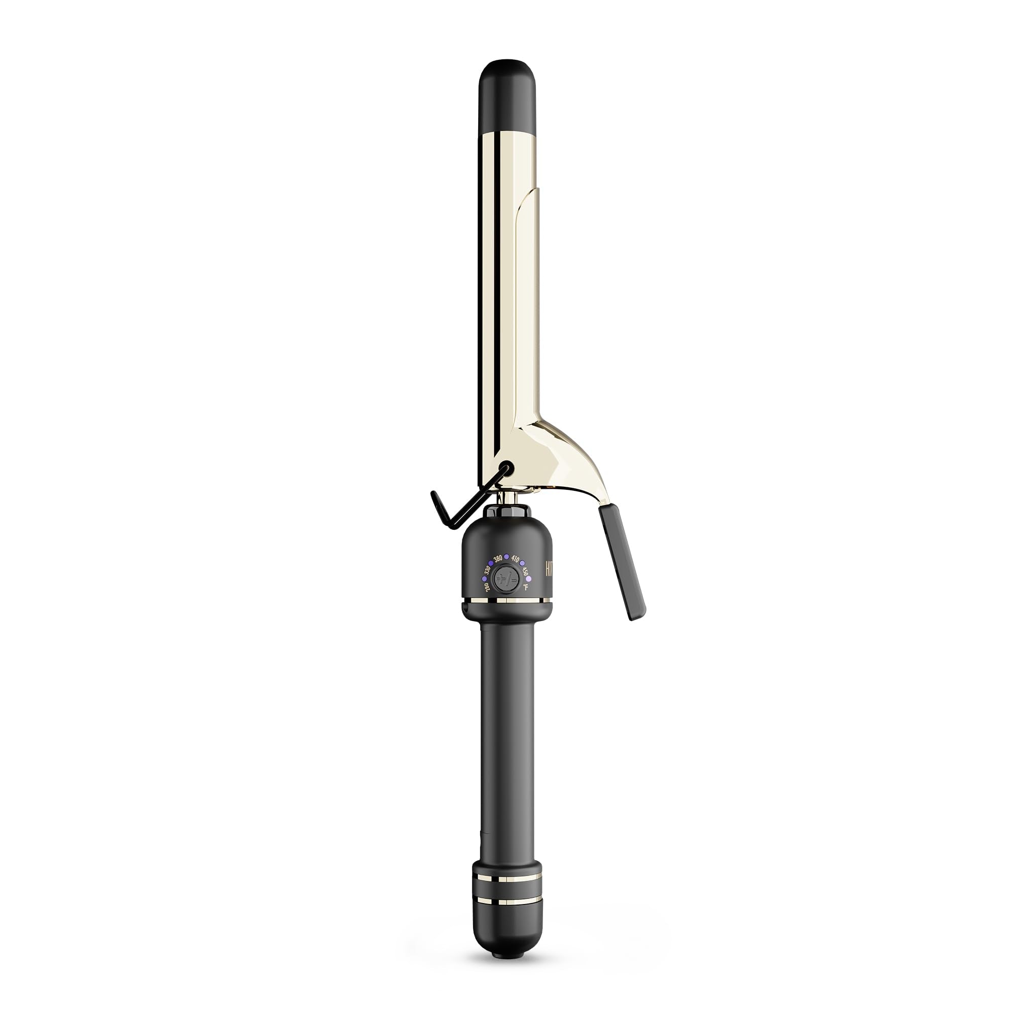 Rizador HOT TOOLS 24K Oro con calor uniforme para rizos duraderos.