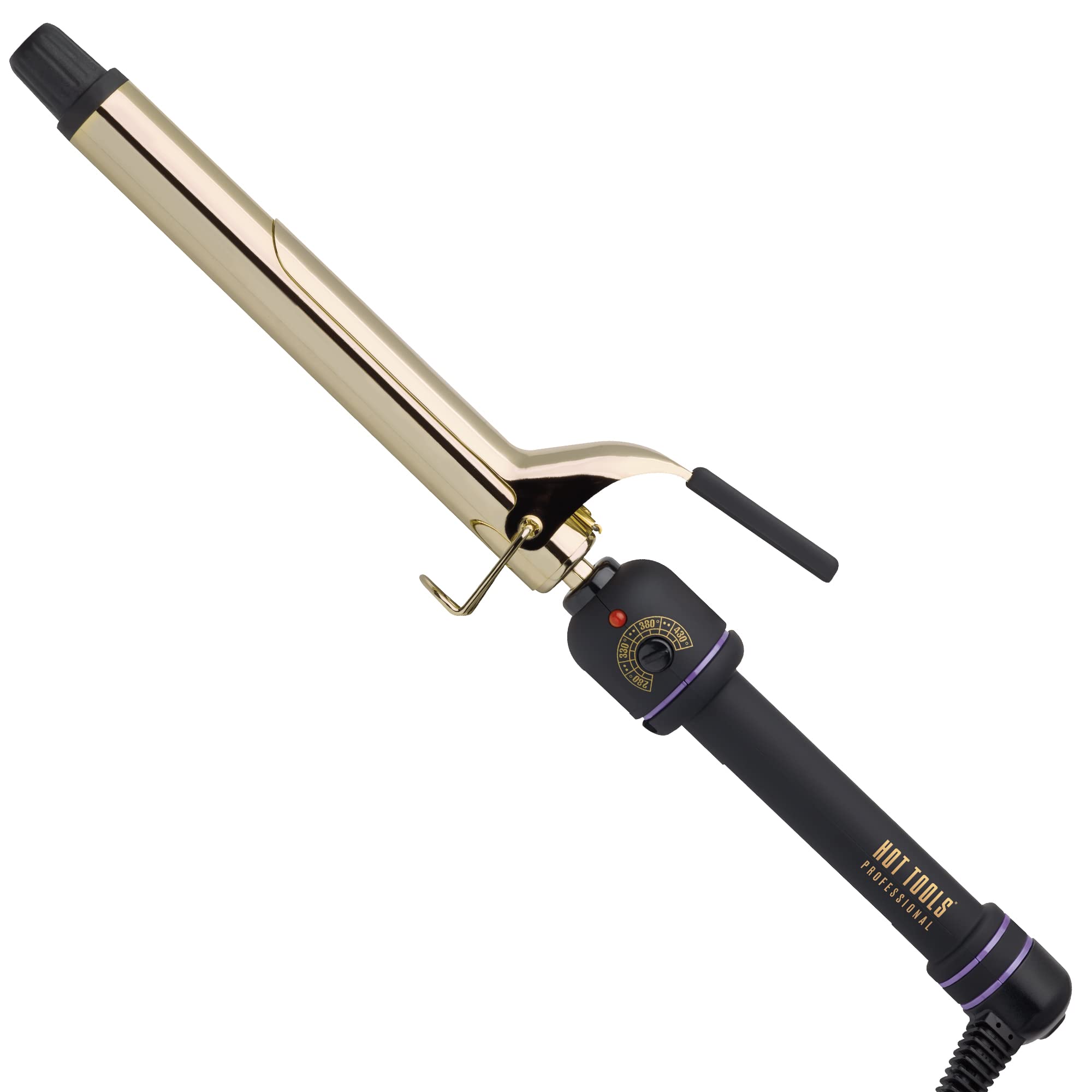 Hot Tools Pro Artist 24K Oro con barra de 1 pulgada para rizos definidos y duraderos.
