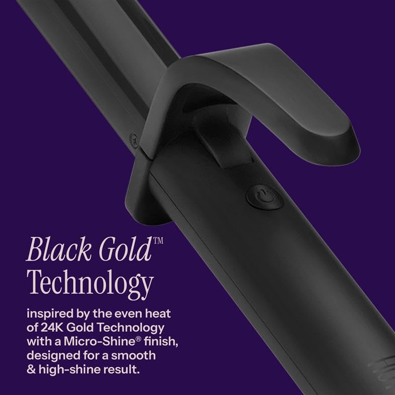 Pantalla digital de HOT TOOLS Pro Artist Black Gold con 26 ajustes de calor.