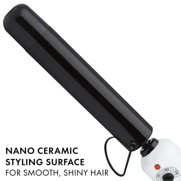 Rizador HOT TOOLS Pro Artist Nano Ceramic: superficie antienganche para deslizamiento suave.