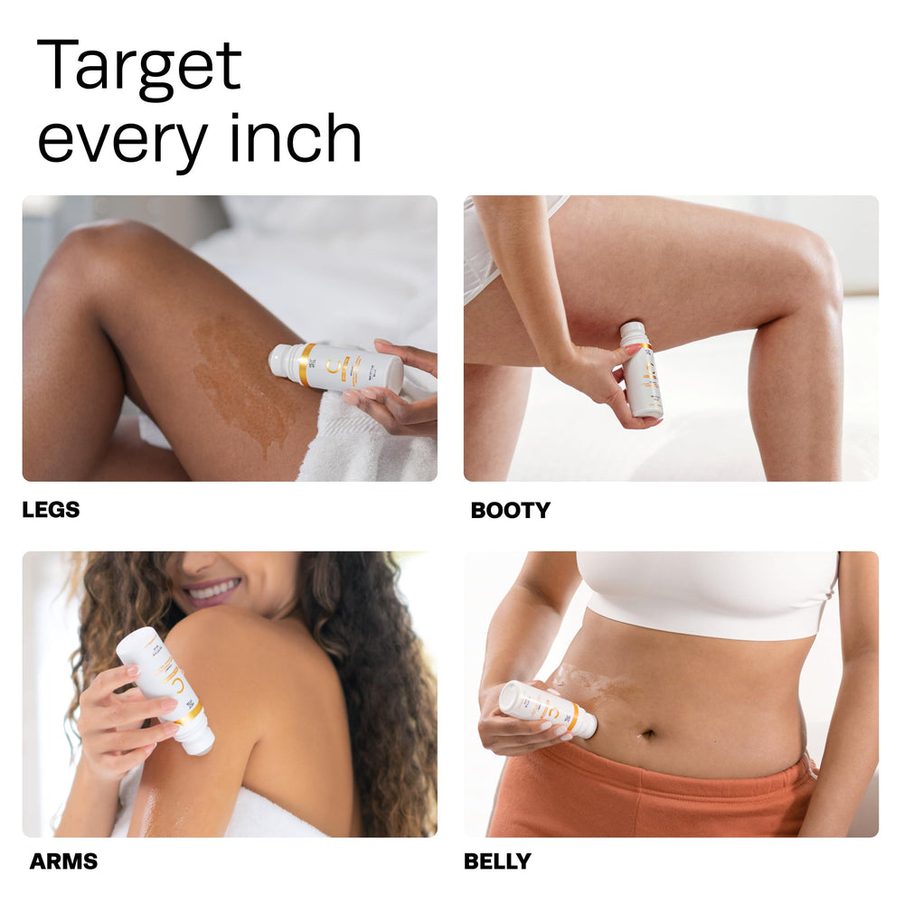 Hot Vita Aceite corporal de absorción rápida, brillo sin grasa.