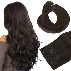 HOTBANANA Extensiones Remy clip en 14 pulgadas para mayor volumen natural.