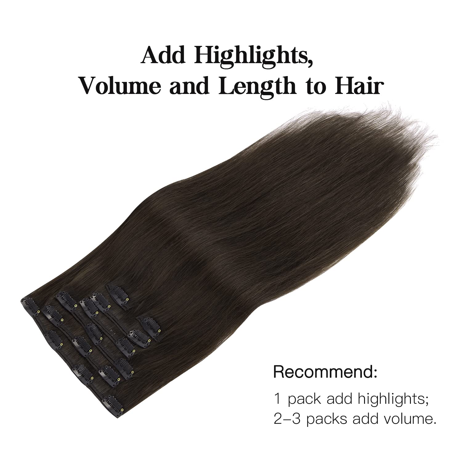HOTBANANA Extensiones Remy clip en color rubio 14 pulgadas para brillo.