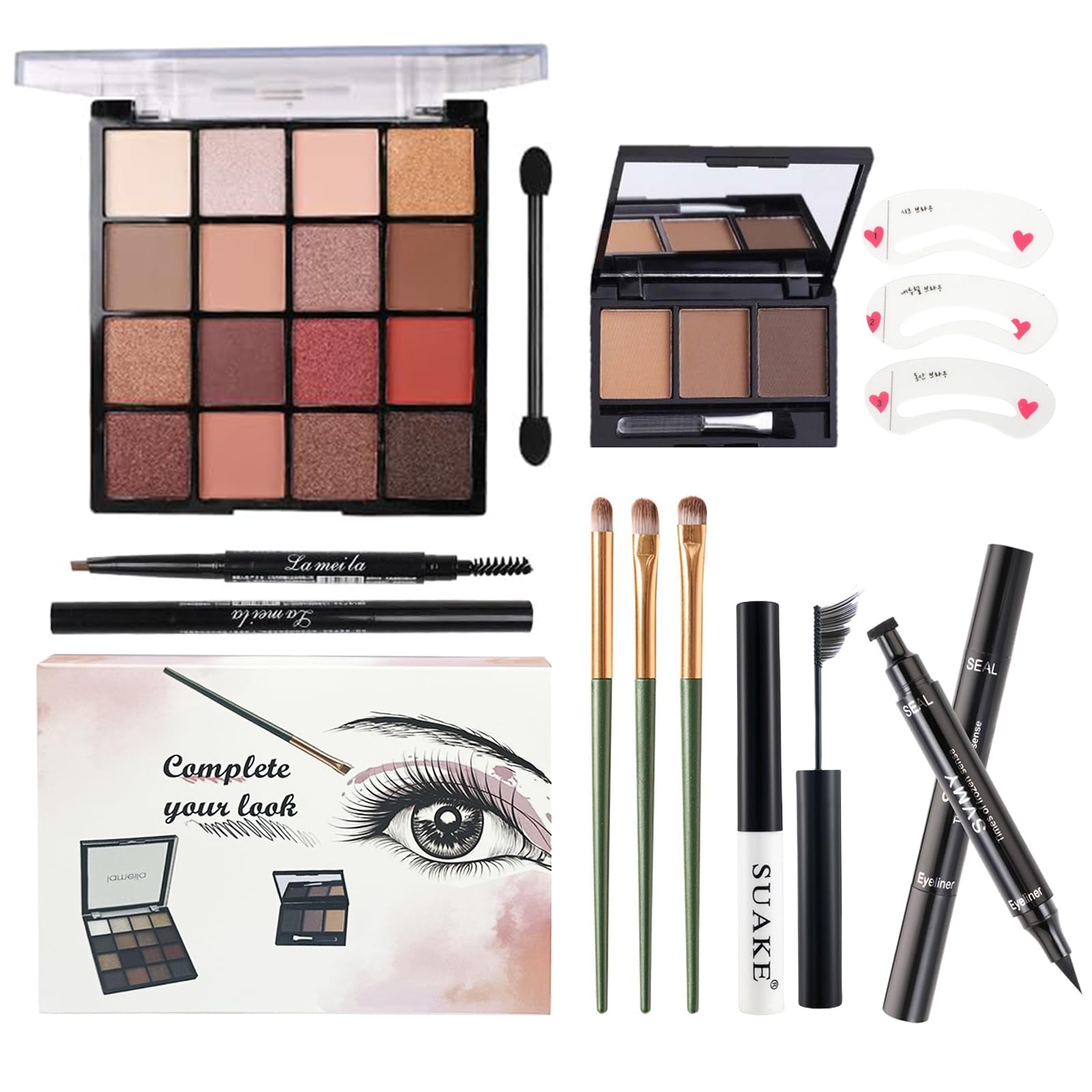 Hotmaig paleta sombras 16 colores para estilos naturales y versátiles
