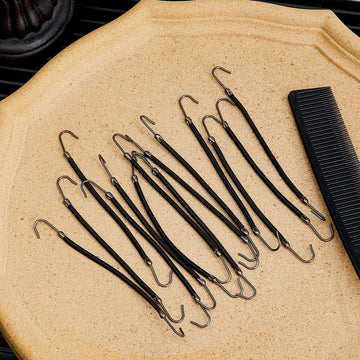 Hotop kit-ponytail-gancho-elastico-negro: 15 piezas para repuestos y variaciones.