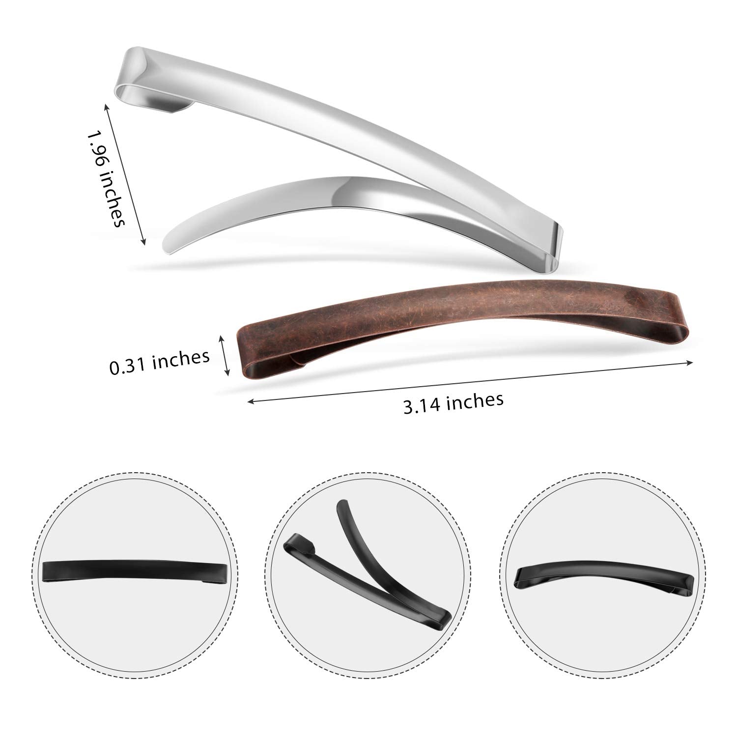 Hotop pasador pelo metal duradero para peinados largos y prácticos.