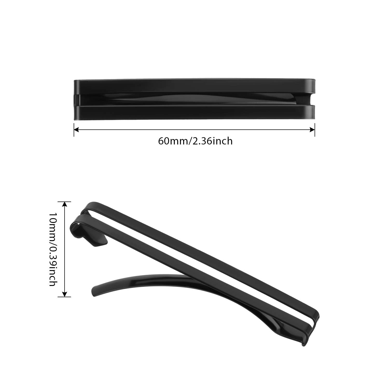 Hotop pinza de pelo de metal con centro abierto marrón para dividir mechones.