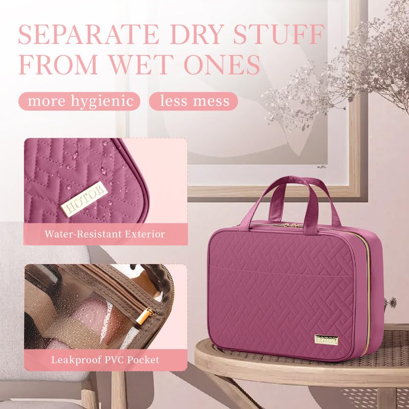 HOTOR bolsa de aseo colgante, diseño con soporte para mantener la forma y proteger artículos.