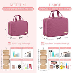 HOTOR bolsa de aseo colgante, bolsillo PVC a prueba de fugas para líquidos.