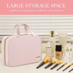 HOTOR bolsa de cosméticos viaje con 4 compartimentos y cremalleras para seguridad