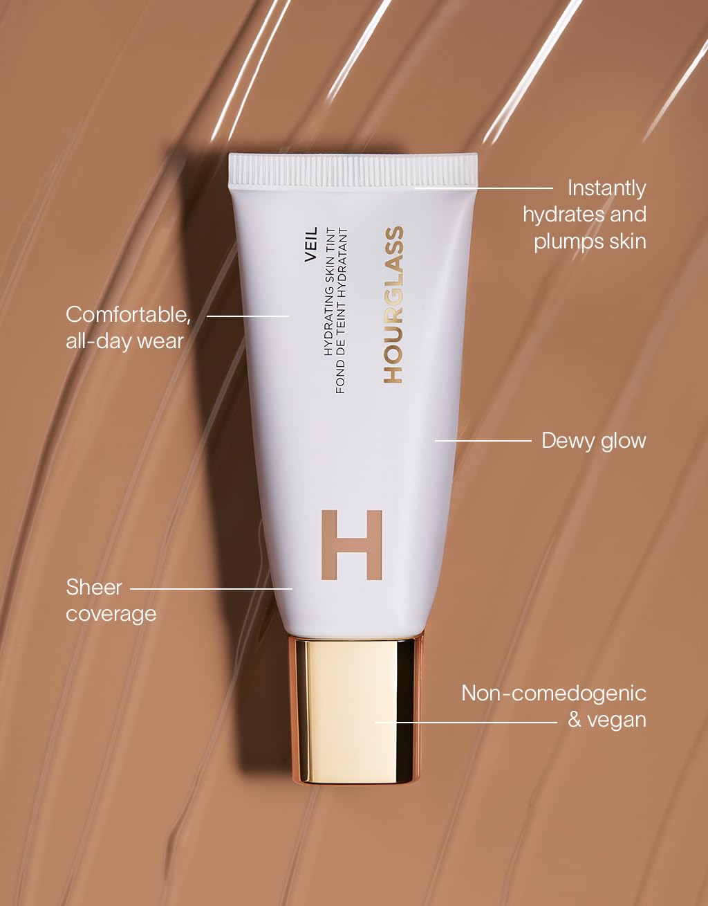 Hourglass Velo Hidratante para Piel: rutina diaria fácil de incorporar para un look fresco.