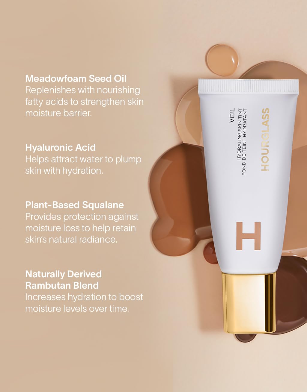 Difuminado de imperfecciones con Hourglass Veil Hydrating Skin Tint