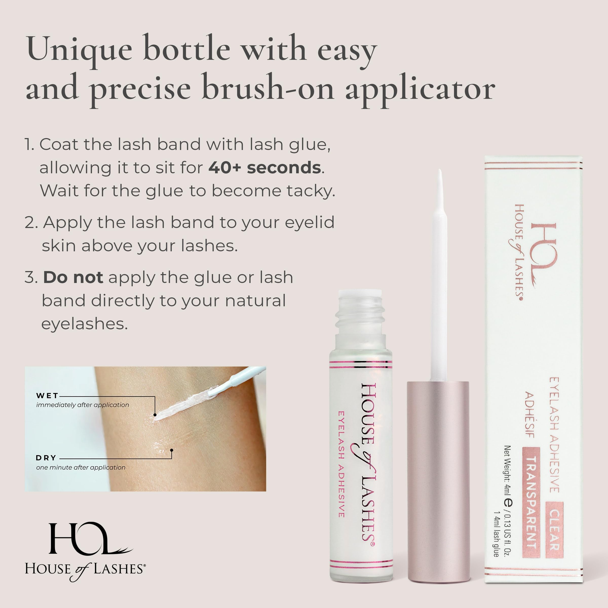 House of Lashes: libre de formaldehido y parabenos, apto para piel sensible