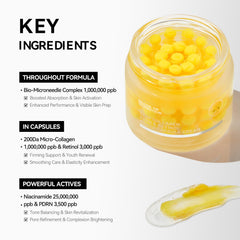 House of Nutrition Deep Collagen Capsule Cream, aplicación en mano para elasticidad suave.