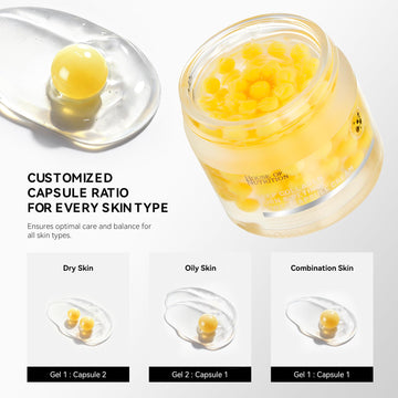 House of Nutrition Deep Collagen Capsule Cream, niacinamida para tono uniforme y poros más finos.