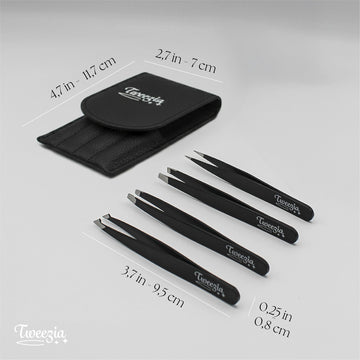 TWEEZIA pinzas inclinadas para delinear cejas con suavidad
