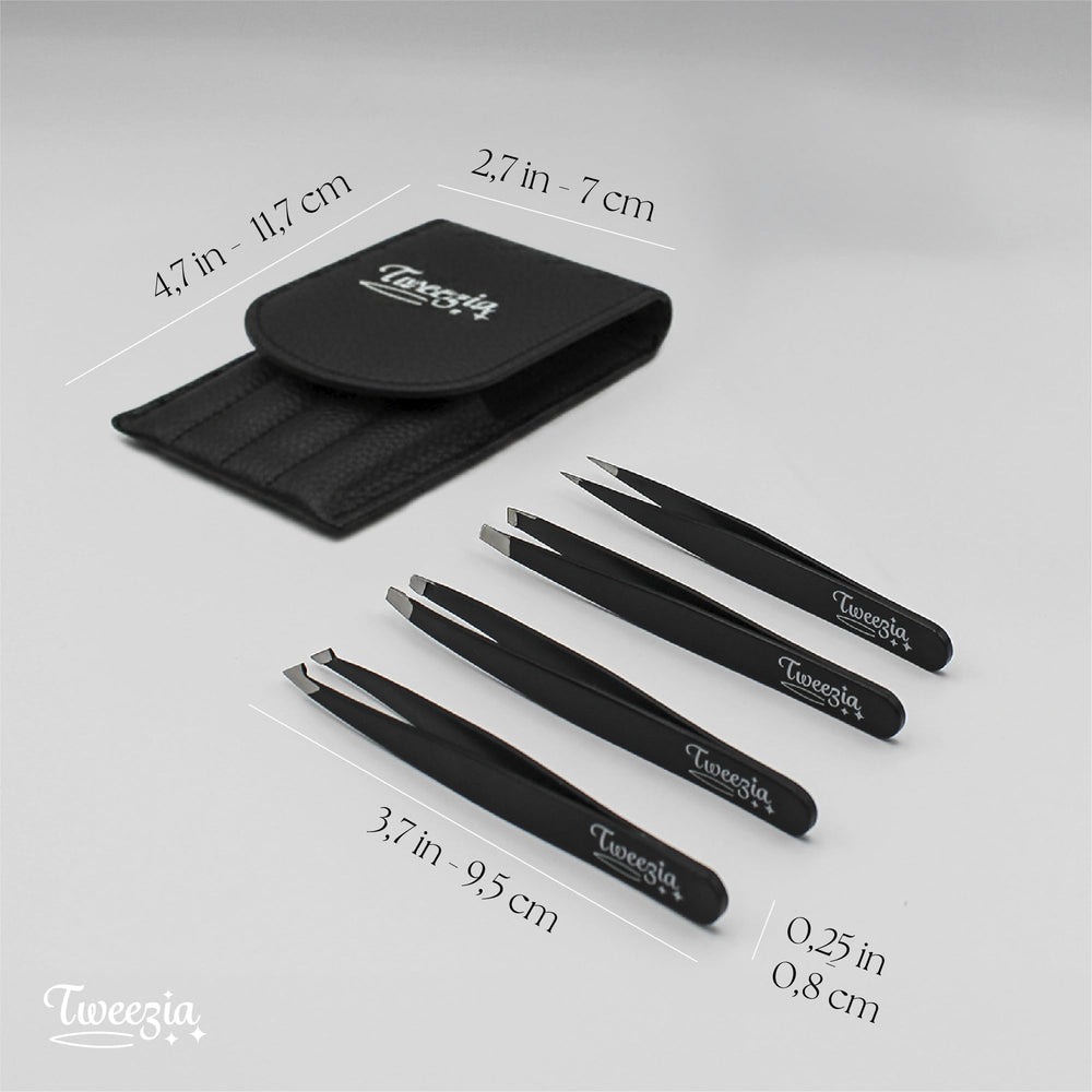 TWEEZIA pinzas inclinadas para delinear cejas con suavidad