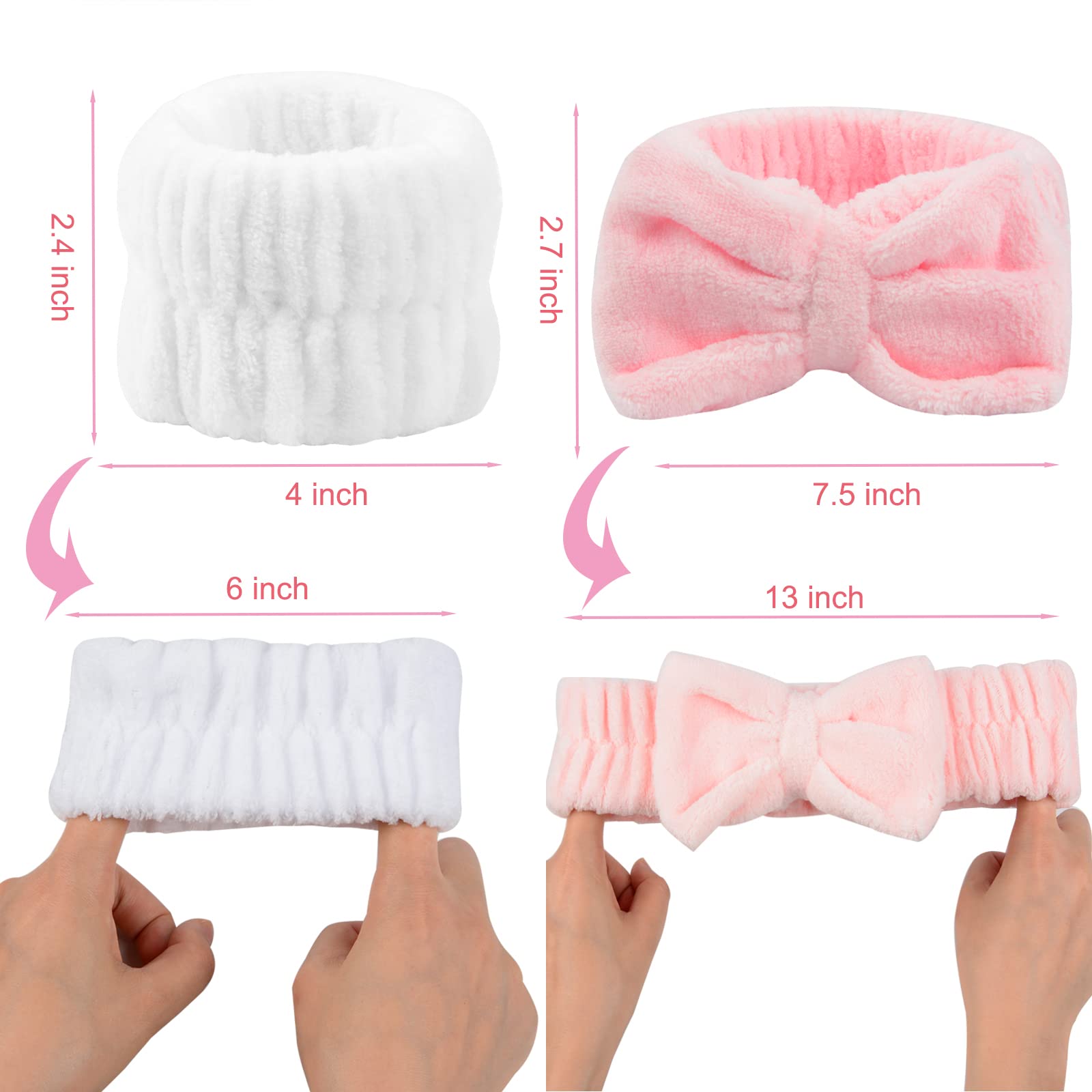 Bandas para la cabeza HoveBeaty para evitar salpicaduras durante la limpieza facial.
