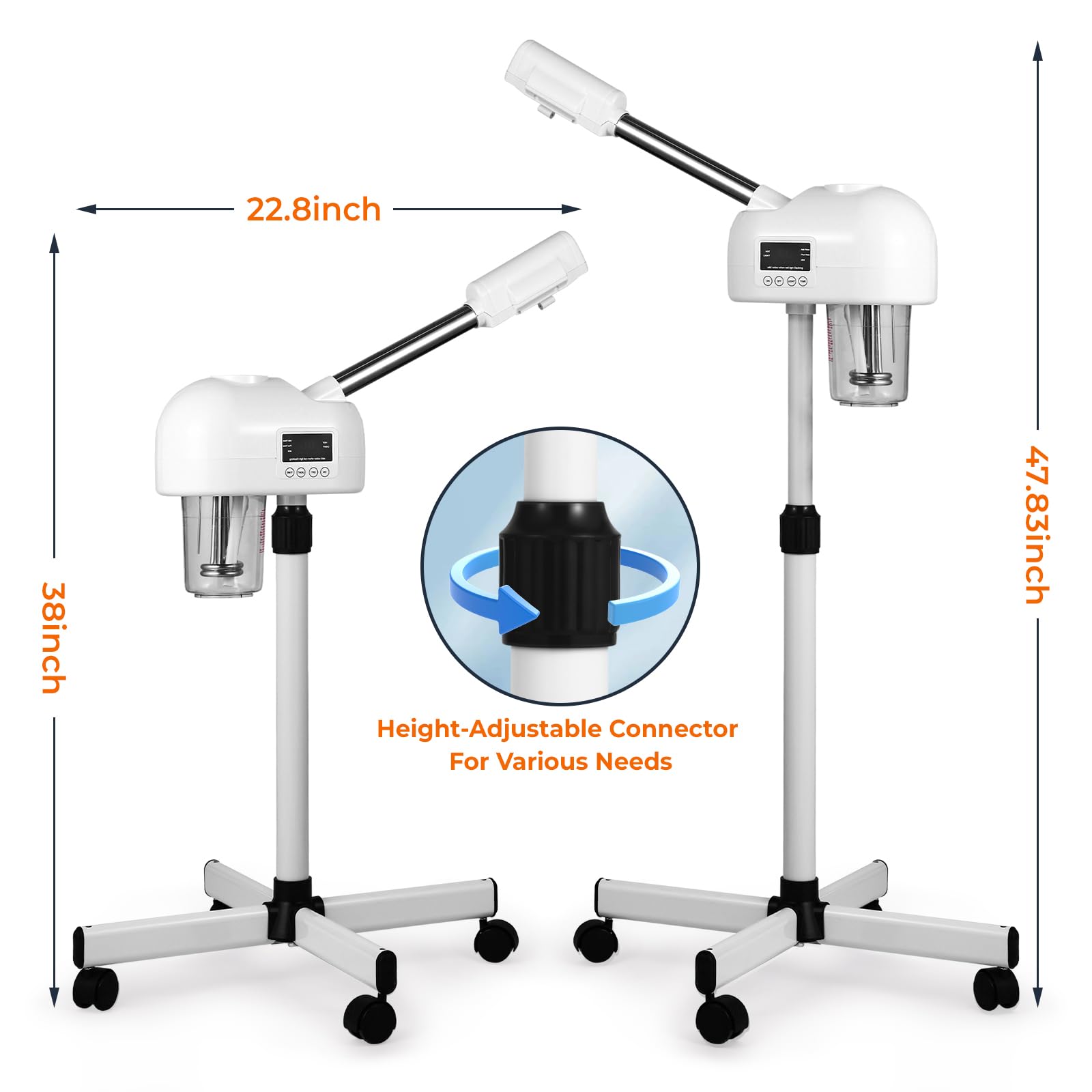 Hovinke Vaporisateur visage écran tactile facilite réglages rapides durant les soins.