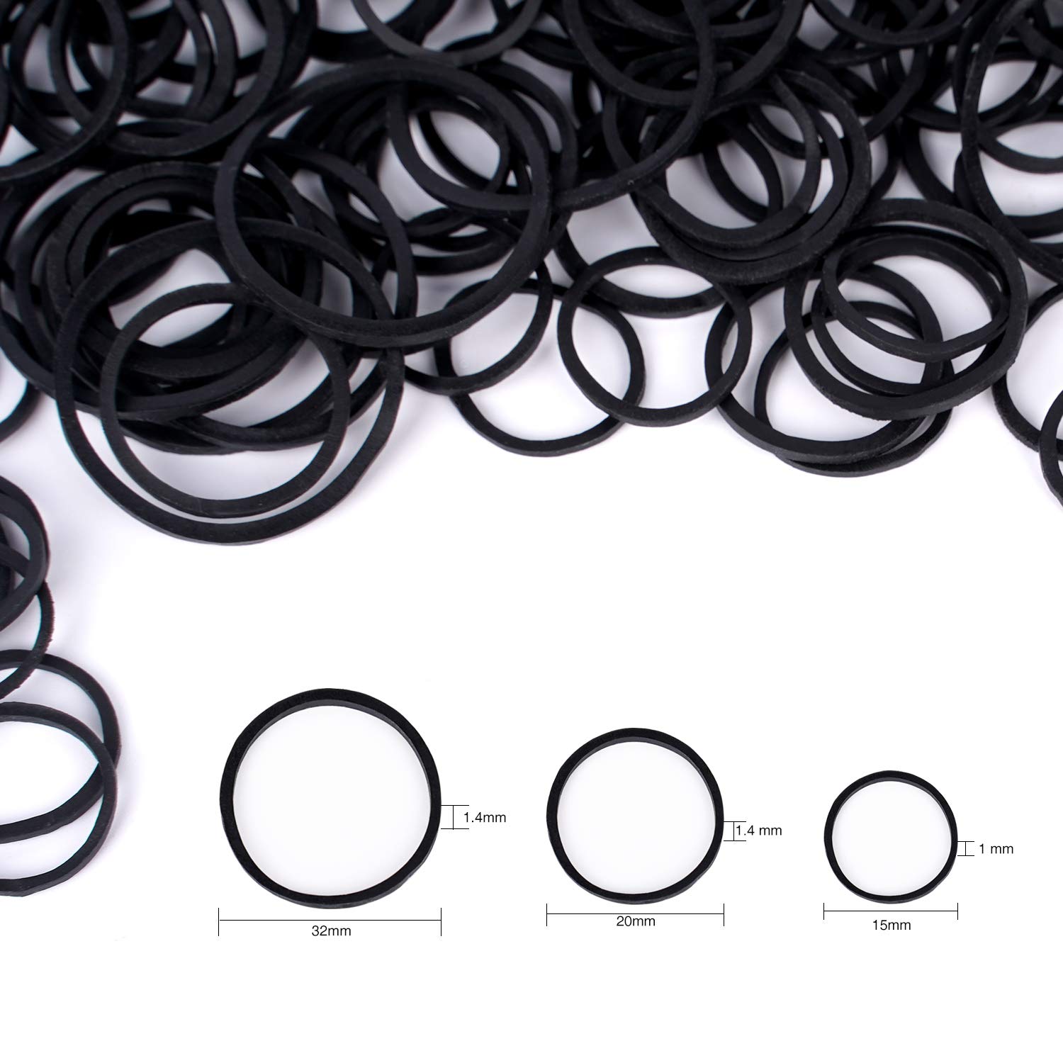 HOYOLS gomas-pelo-ponytail-coleta: ideales para coleta rápida sin daño