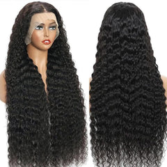Hoyrhra cabello humano brasileño virgen con onda profunda para uso diario y versátil.