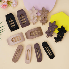 HQ-SITE pasadores florales aportan toques sutiles para looks diarios.