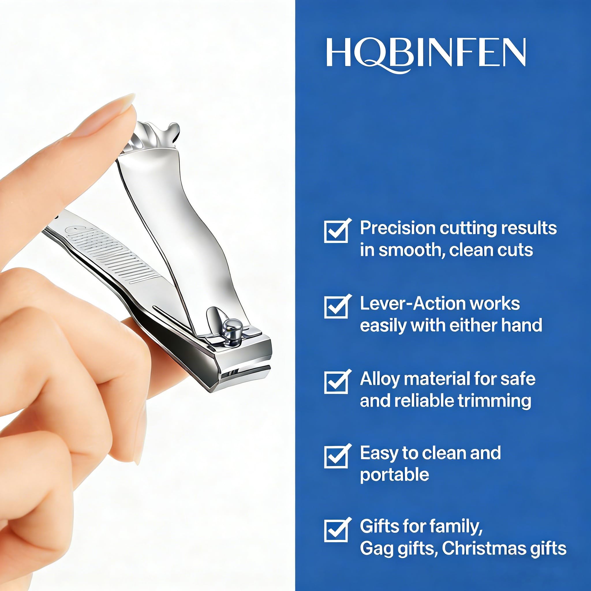 HQBINFEN diseño ergonómico 360°, agarre estable durante el corte.
