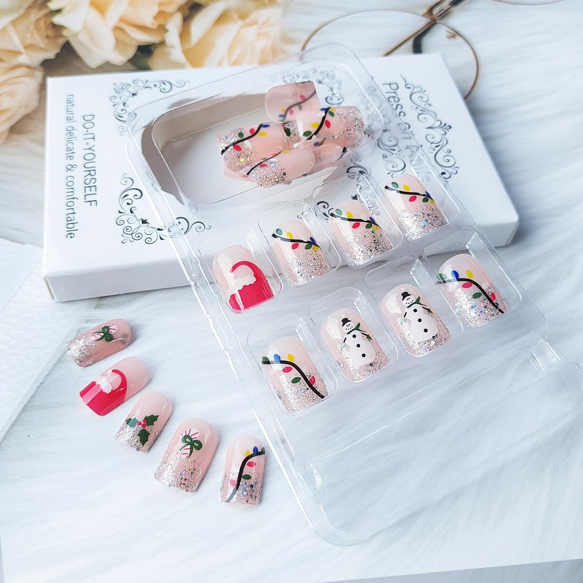 Uñas HREJHDS aplicación en casa con acabado brillante y profesional.