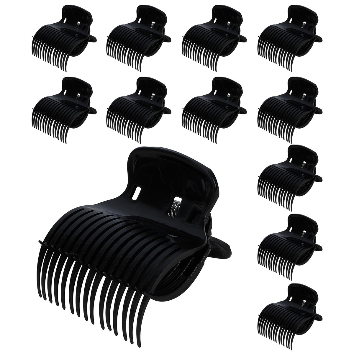 Pinzas Hropzrcs para rulos: 12 piezas versátiles para fijar rizos y ondas.