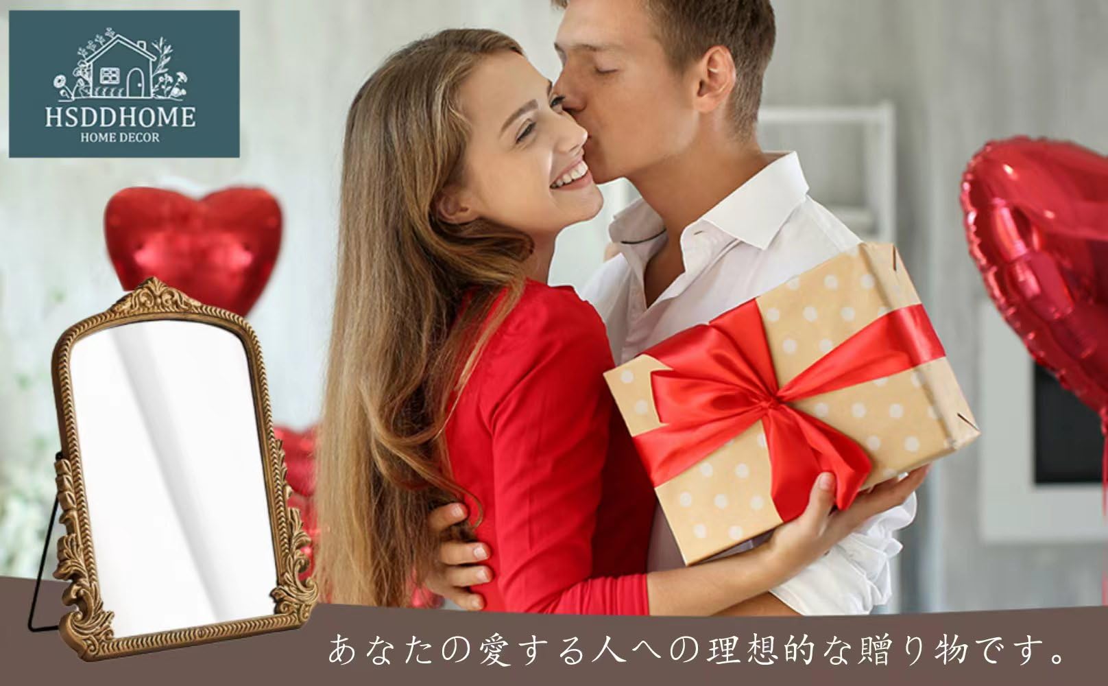 HSDDHOME Espejo versátil para salón o dormitorio con estilo clásico.
