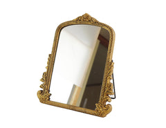 HSDDHOME Espejo vanidad vintage en escritorio Arendahl, ideal para maquillaje diario.