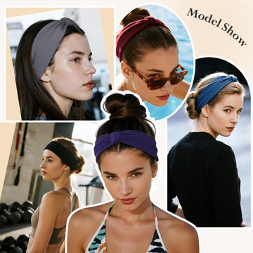Diadema HSEM para cabello grueso, ajuste cómodo.