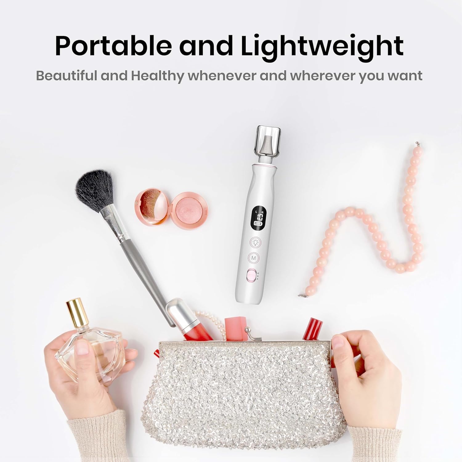 HSKAI portable case keeps your nail tools organized.