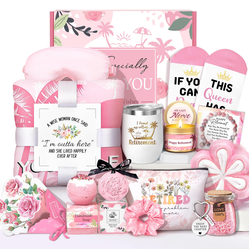 HSOEIXL cesta-regalo retiro mujeres: ideal para celebrar su jubilación con elegancia.