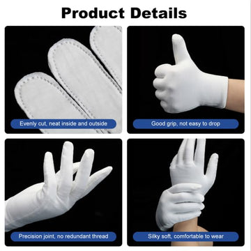 Guantes Htaexpu evitan derrame de crema durante la noche