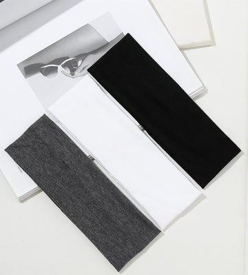 Bandas Huachi para el cabello blanco, suaves y cómodas para yoga diario