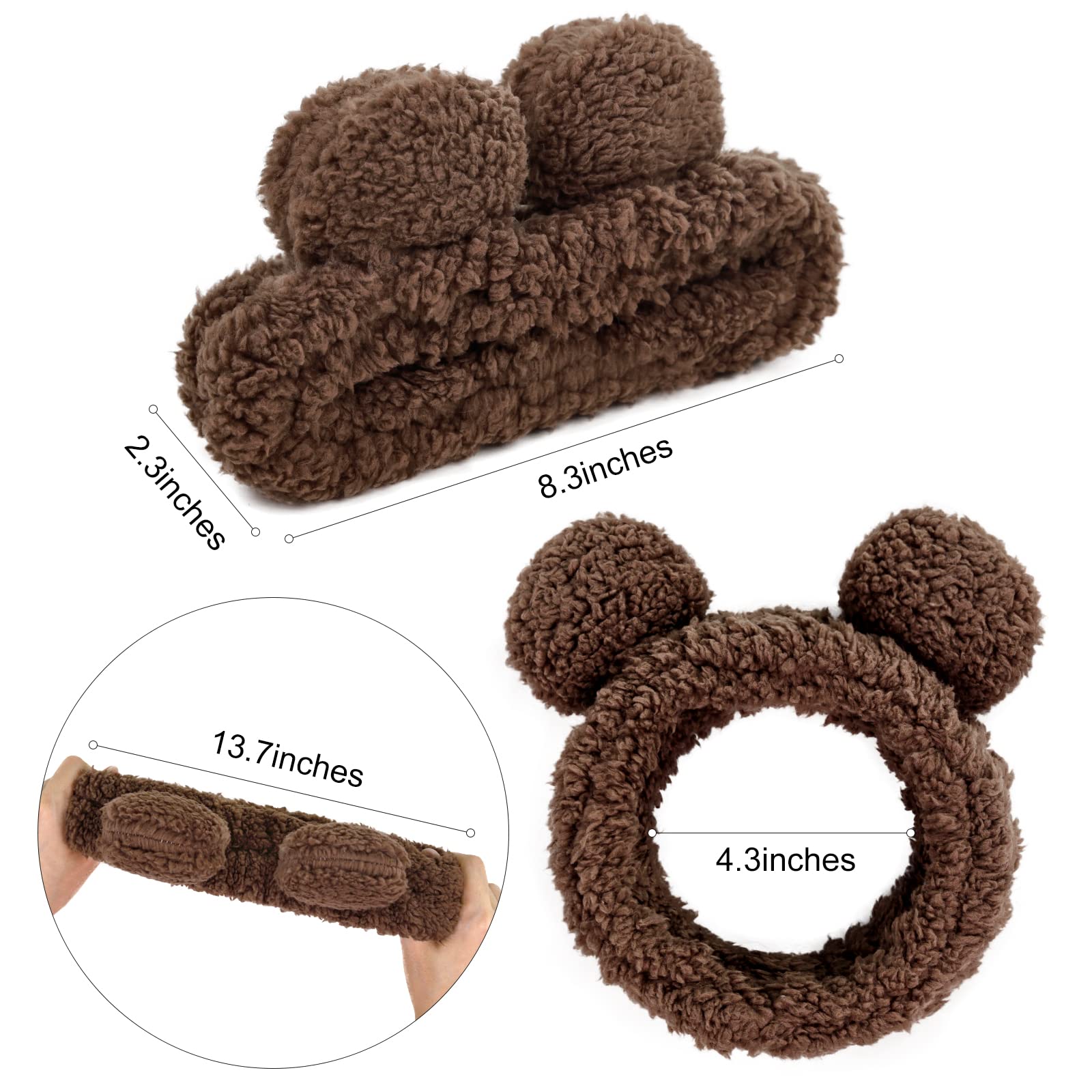 Huachi diadema elástica para cabello, ideal para maquillaje y cuidado diario
